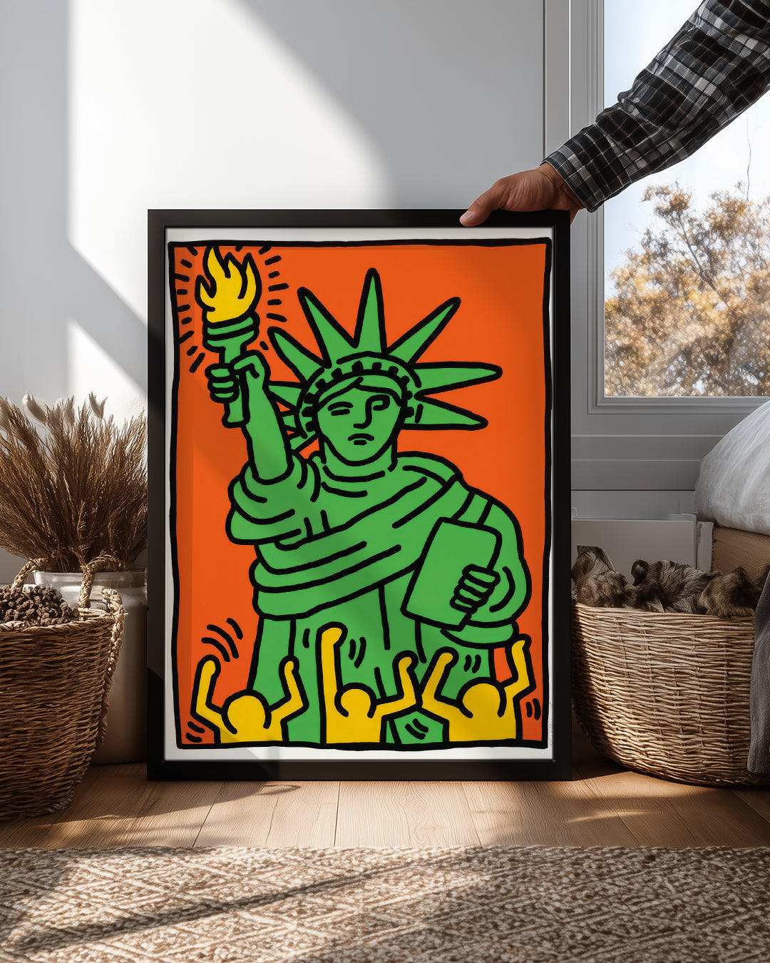 Haring Liberty Poster Tablosu