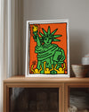 Haring Liberty Poster Tablosu