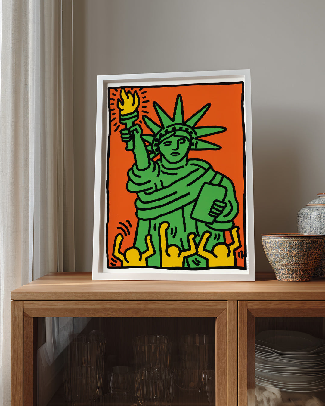 Haring Liberty Poster Tablosu