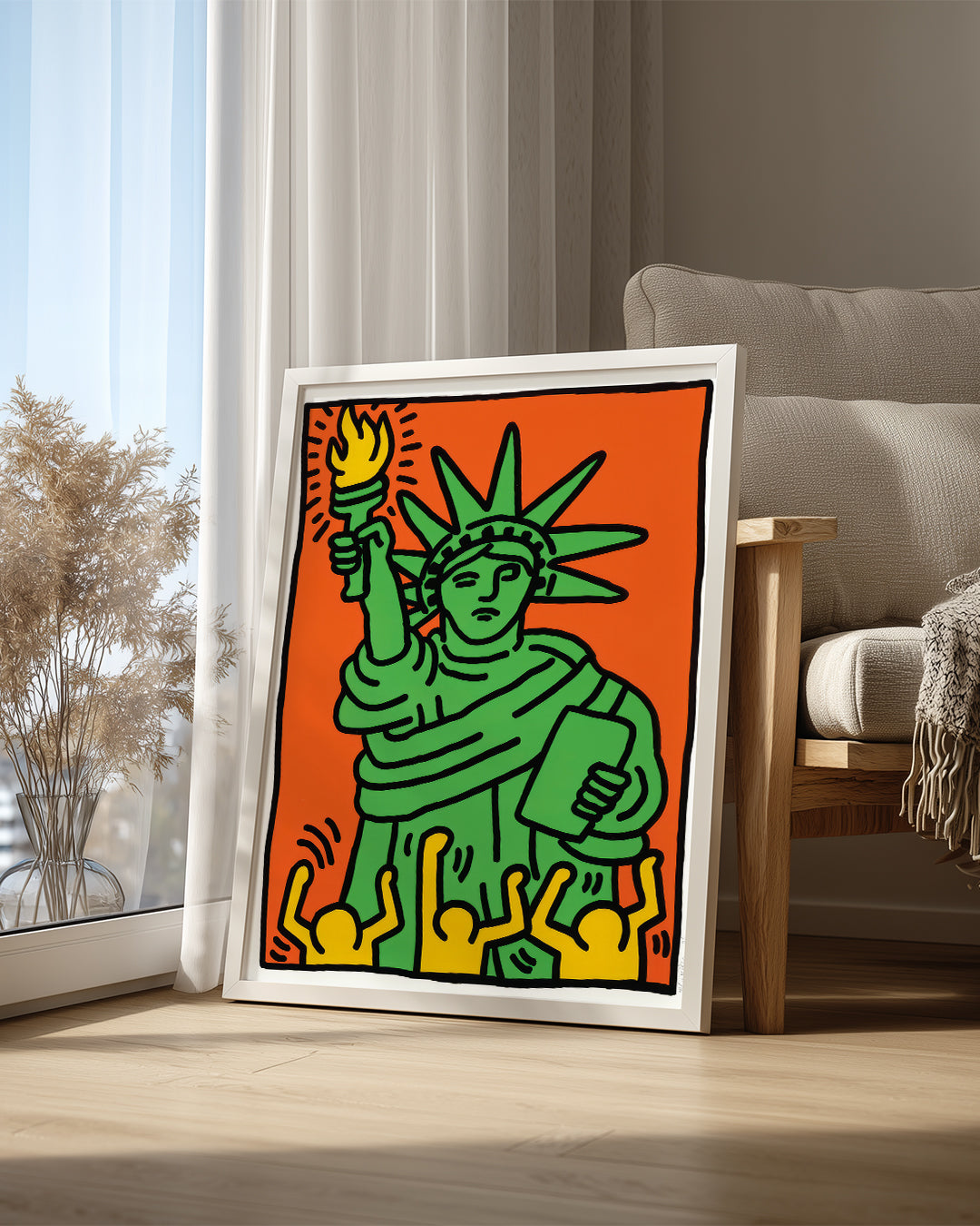Haring Liberty Poster Tablosu