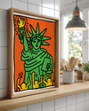 Haring Liberty Poster Tablosu