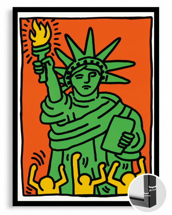 Haring Liberty Poster Tablosu