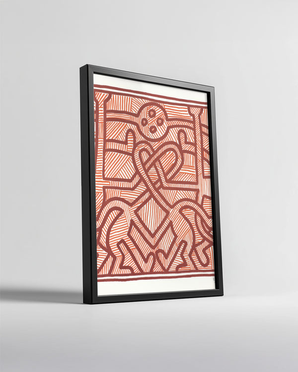 Haring Maze Poster Tablosu