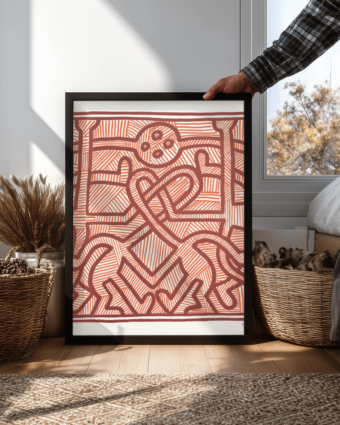 Haring Maze Poster Tablosu