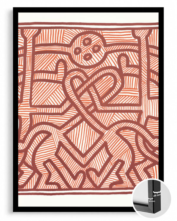 Haring Maze Poster Tablosu