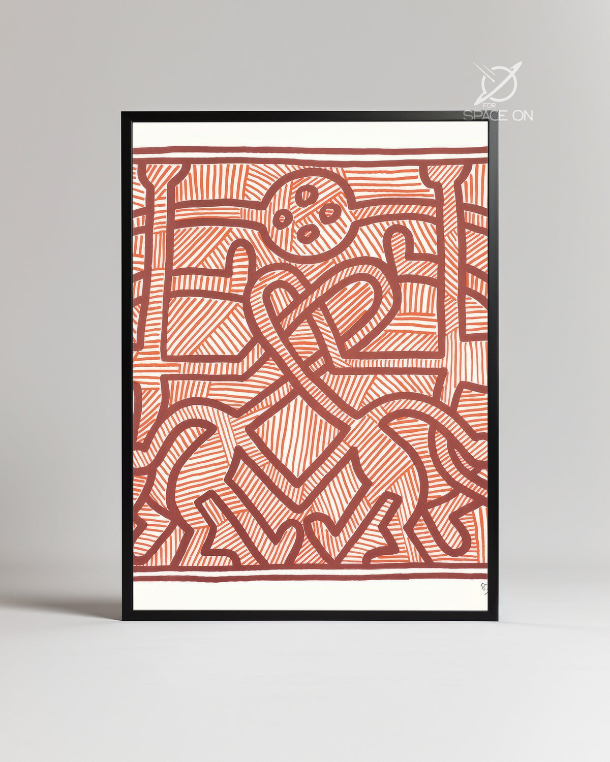 Haring Maze Poster Tablosu