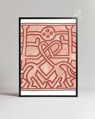 Haring Maze Poster Tablosu