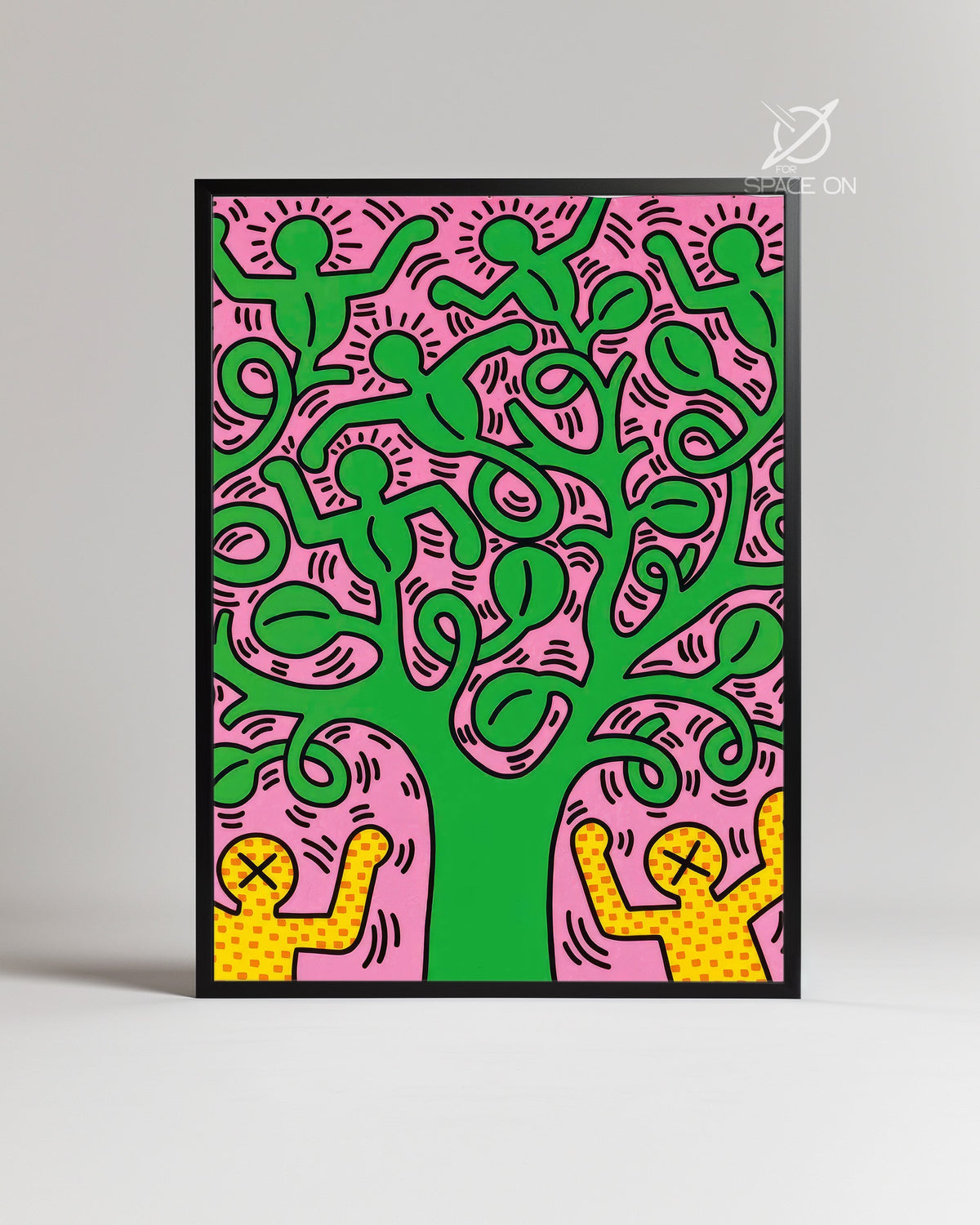 Haring Tree Poster Tablosu