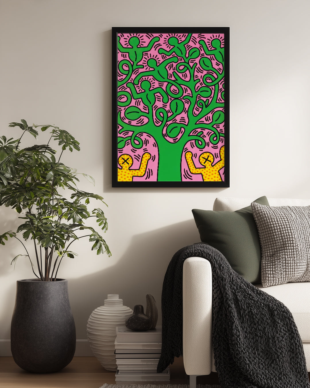 Haring Tree Poster Tablosu