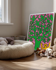 Haring Tree Poster Tablosu