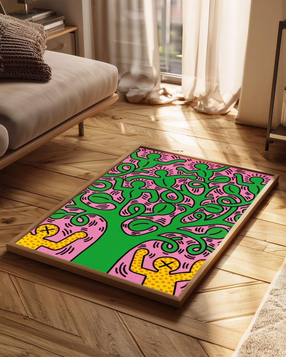Haring Tree Poster Tablosu