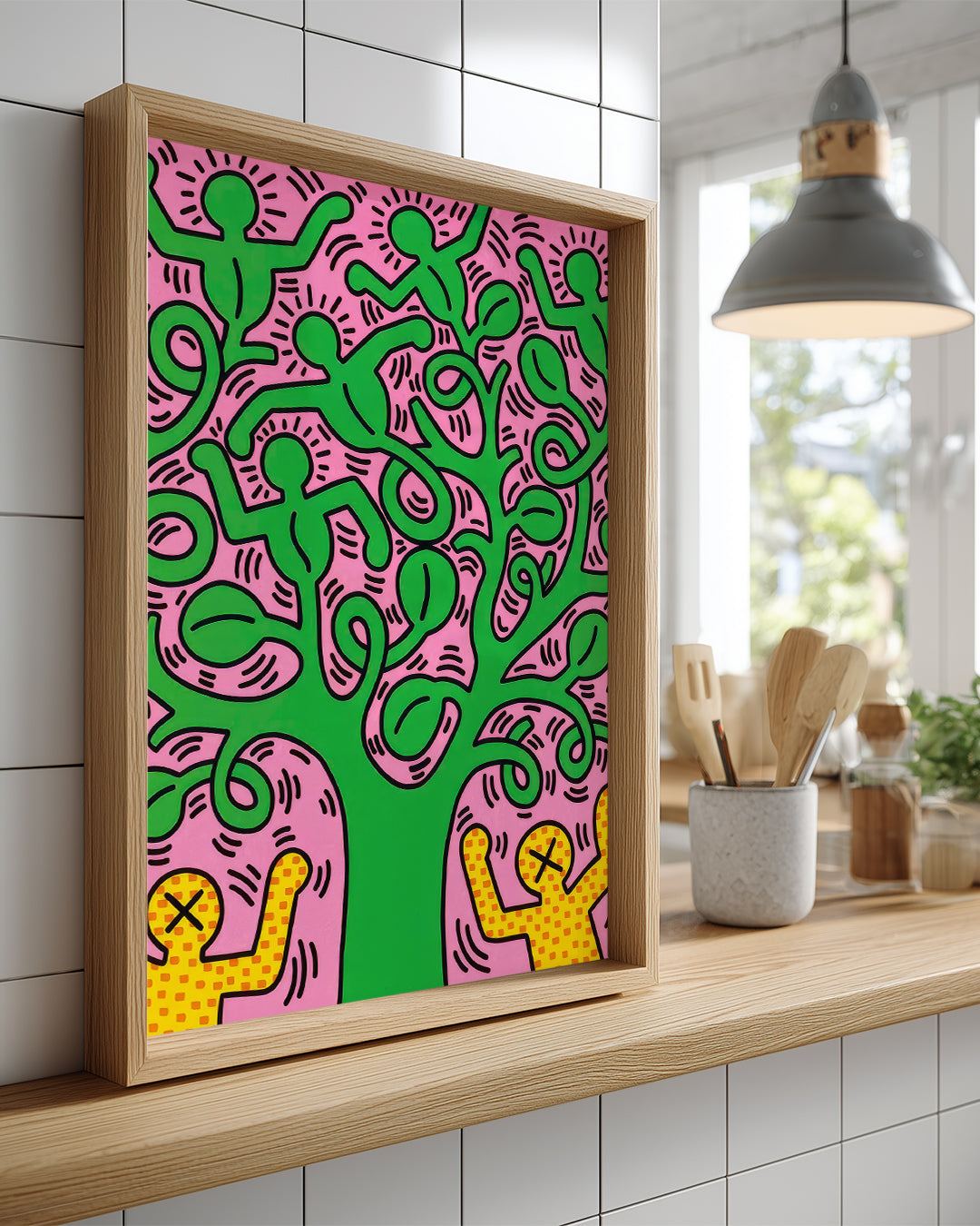 Haring Tree Poster Tablosu