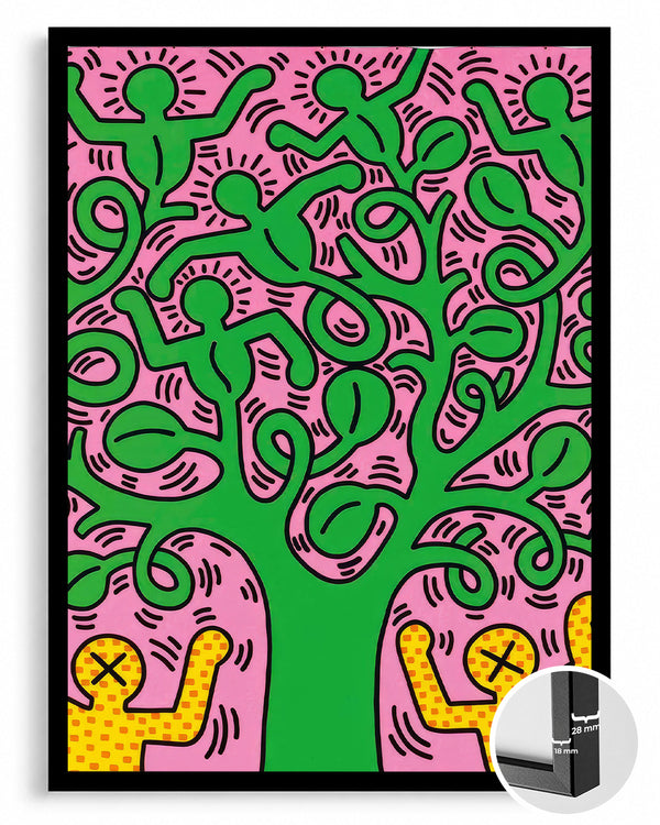 Haring Tree Poster Tablosu