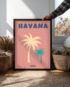 Havana Palmiye - Tropik Minimal Tasarım Poster Tablosu