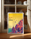Hawa Mahal - Renkli Mimaride Tarihi Yapı Poster Tablosu