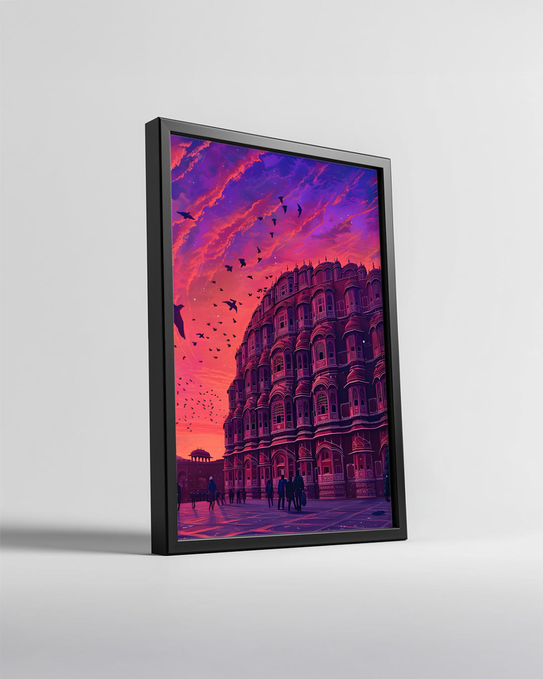 Hawa Mahal Manzarası - Büyüleyici Günbatımı Gökyüzü Poster Tablosu