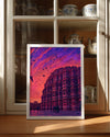 Hawa Mahal Manzarası - Büyüleyici Günbatımı Gökyüzü Poster Tablosu