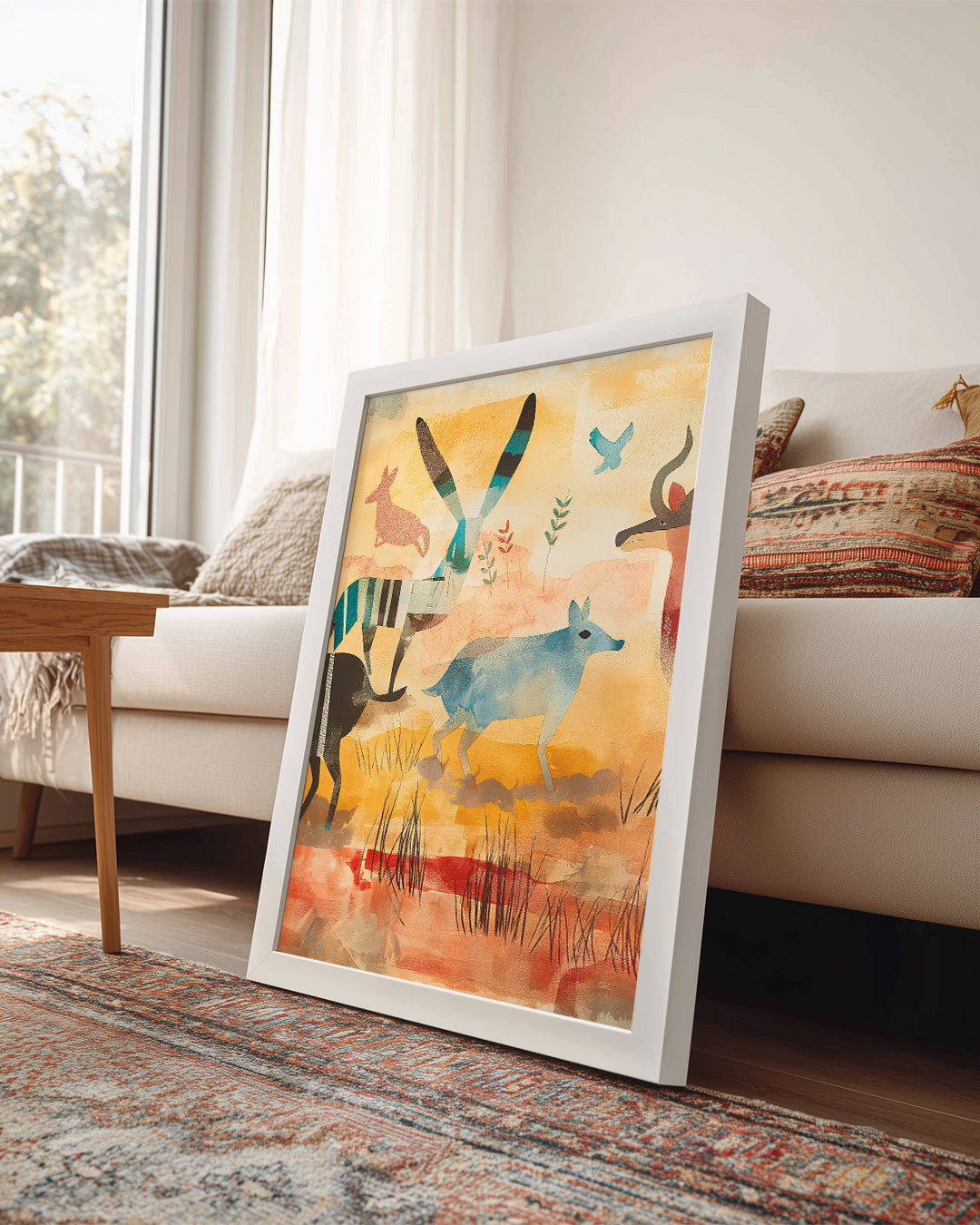 Hayvan Türü - Aborijin Sanatı Tarzı Poster Tablosu