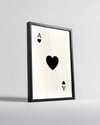 Heart Black Poster Tablosu