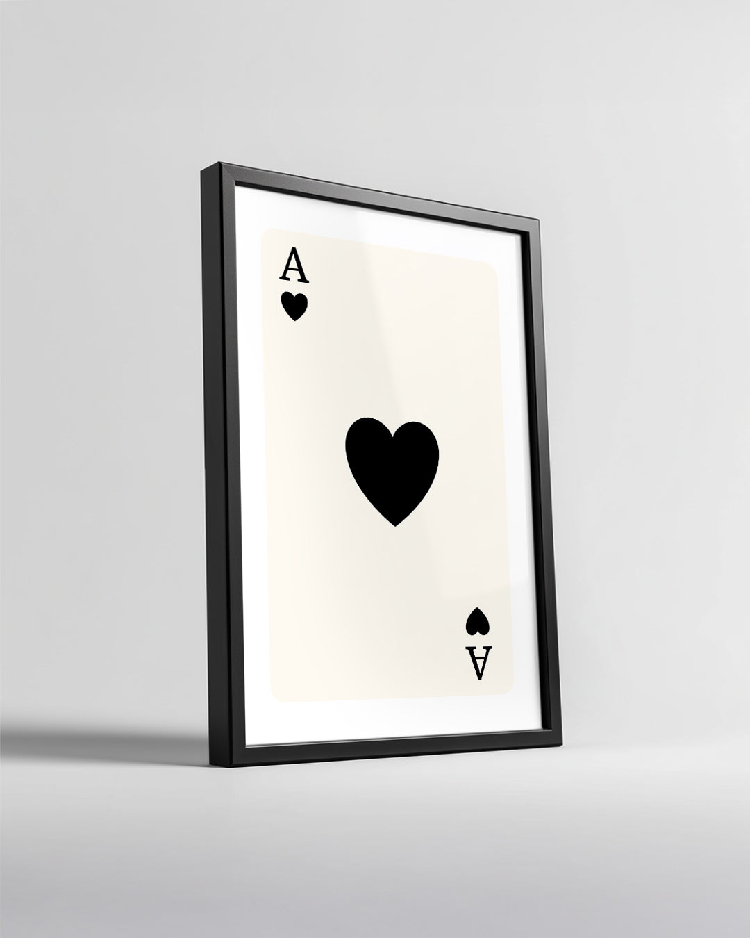 Heart Black Poster Tablosu