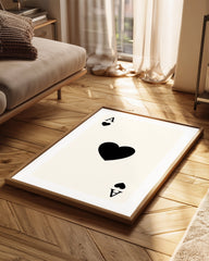 Heart Black Poster Tablosu