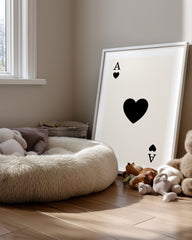 Heart Black Poster Tablosu