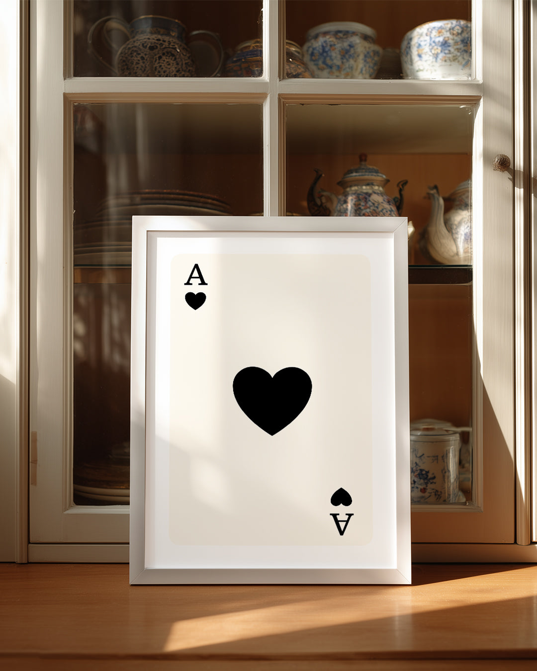 Heart Black Poster Tablosu