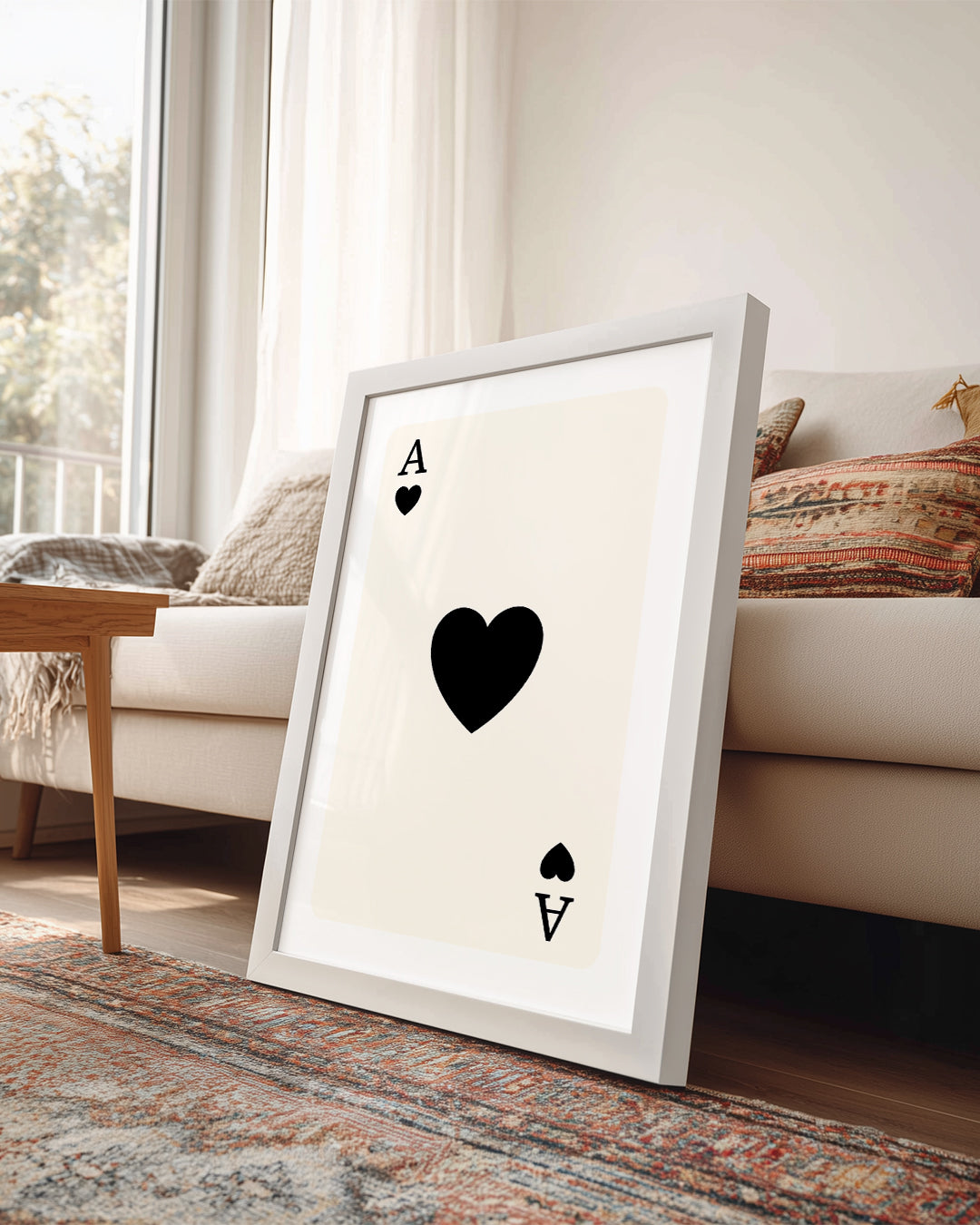Heart Black Poster Tablosu