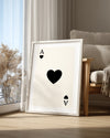 Heart Black Poster Tablosu