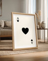 Heart Black Poster Tablosu