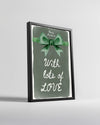 Hedgehog Holiday Art Poster Tablosu