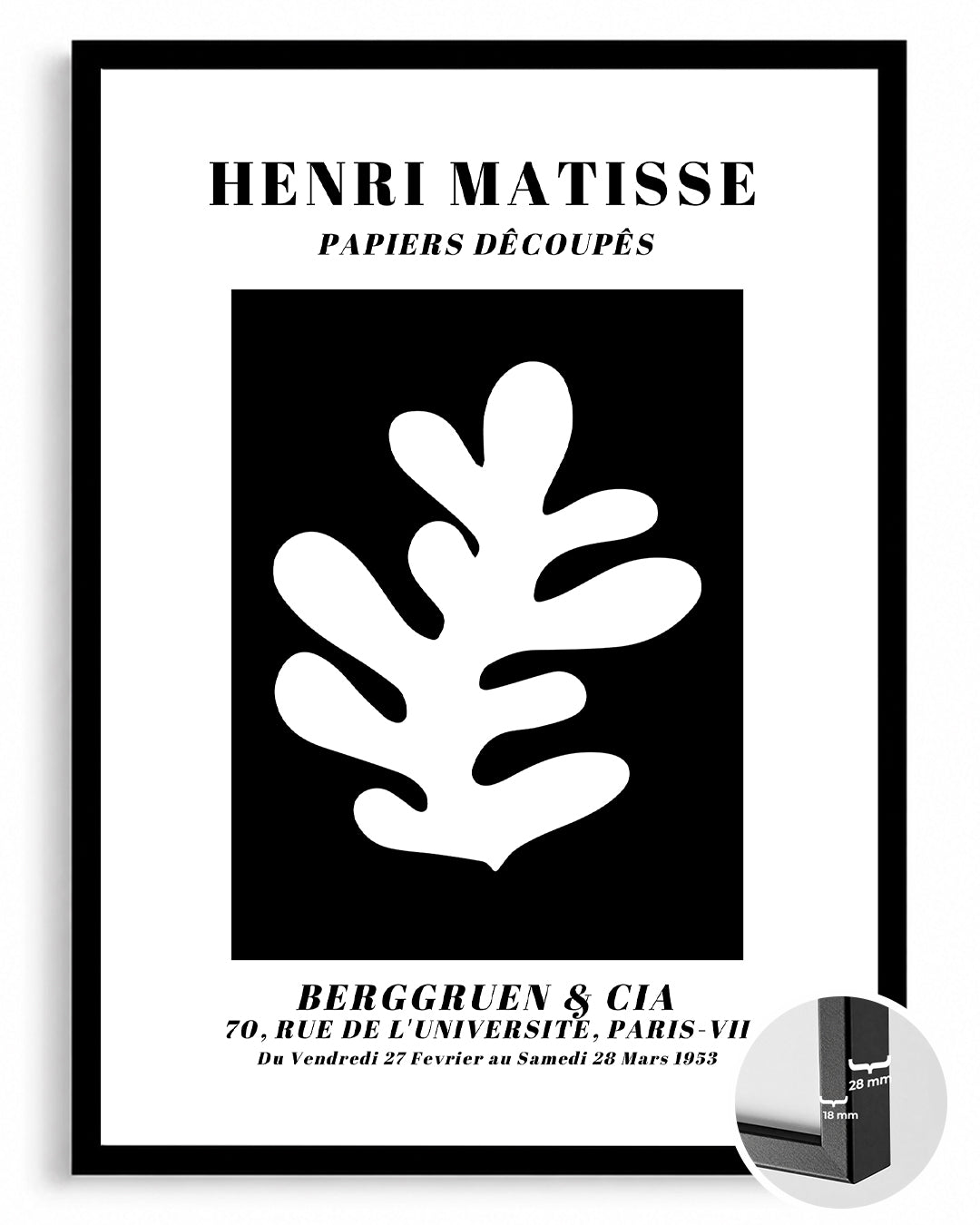 Henri Matisse - Kesilmiş Kağıtların Sanatı Poster Tablosu