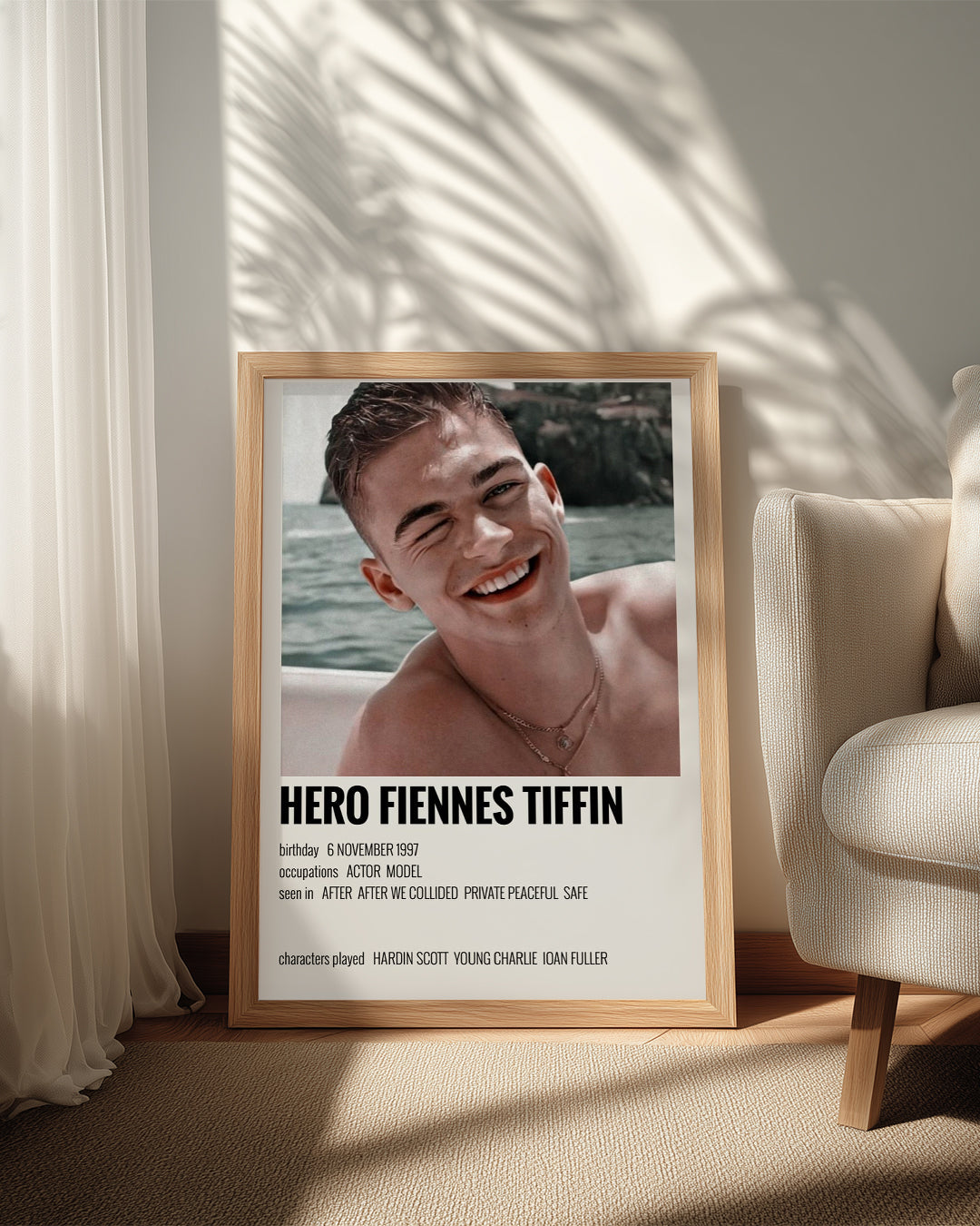 Hero Fiennes Tiffin Poster Tablosu