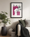 Heykel Yüzü - Yaprak ve Geometrik Desenler Poster Tablosu