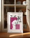 Heykel Yüzü - Yaprak ve Geometrik Desenler Poster Tablosu
