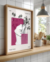Heykel Yüzü - Yaprak ve Geometrik Desenler Poster Tablosu