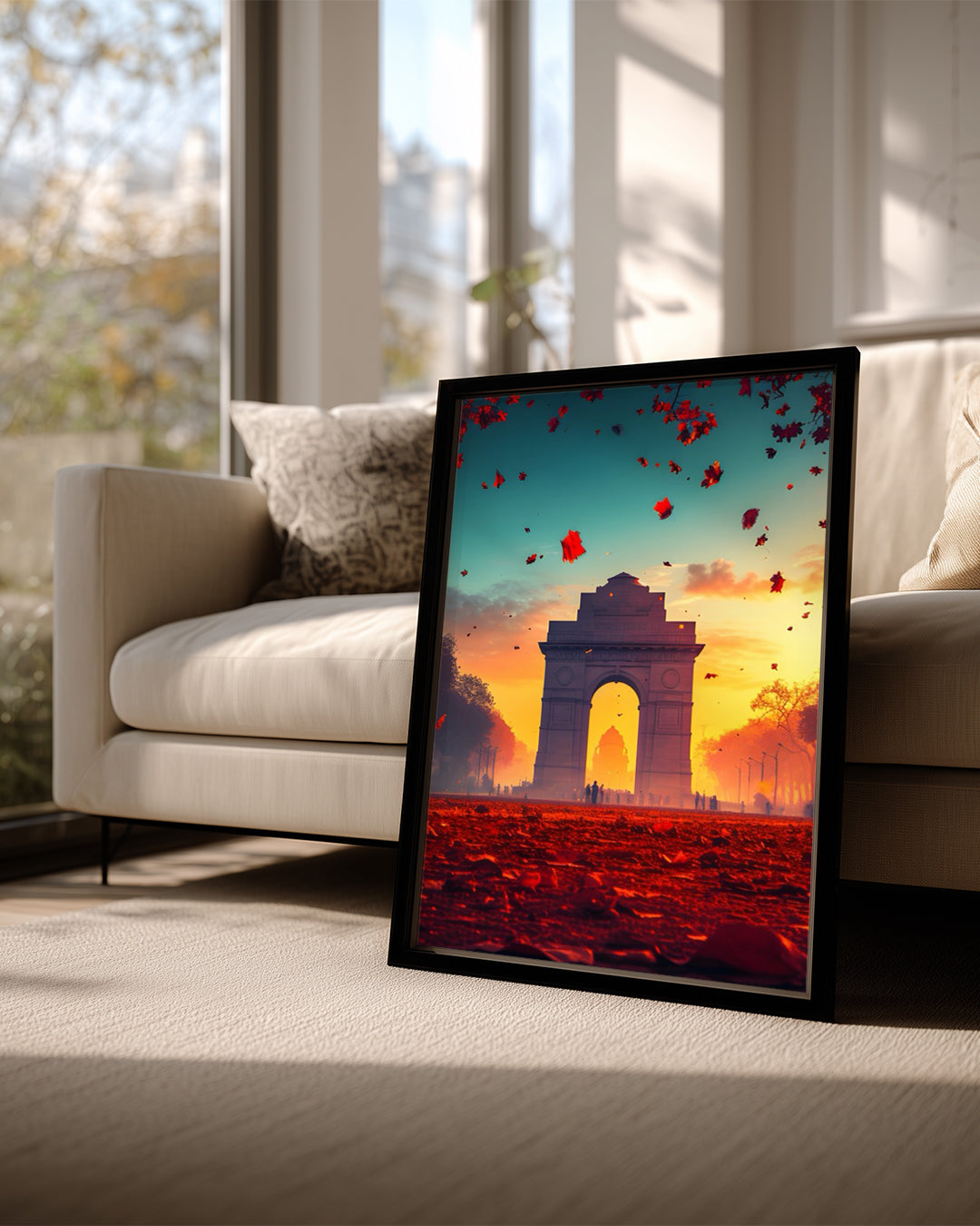Hindistan Kapısı Manzarası - Sonbahar Renkleri ile Süslenmiş Güzellik Poster Tablosu