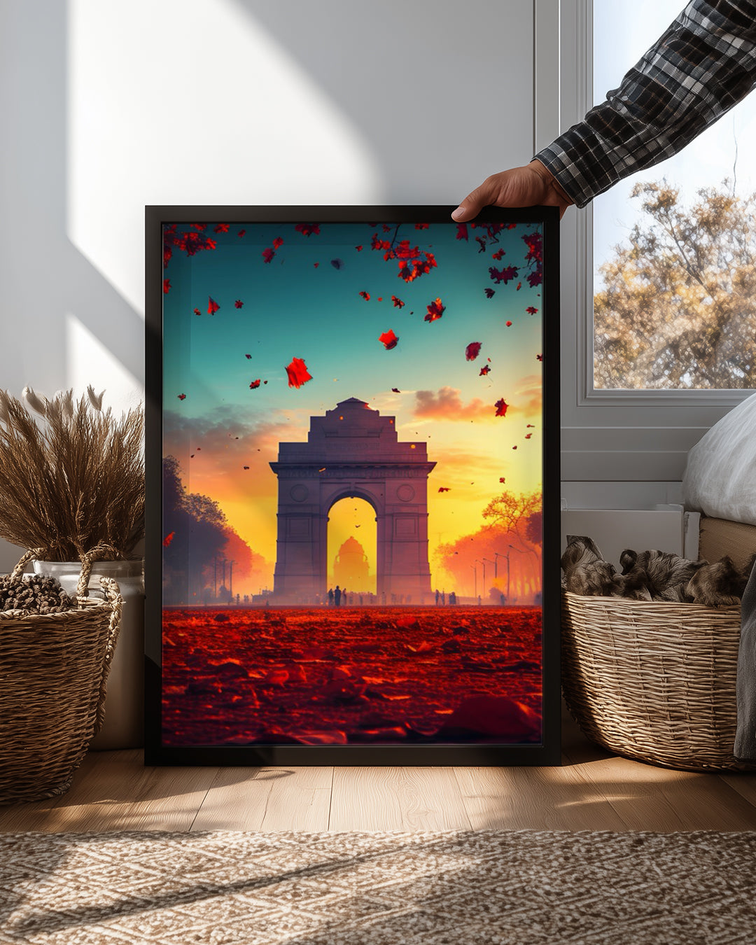 Hindistan Kapısı Manzarası - Sonbahar Renkleri ile Süslenmiş Güzellik Poster Tablosu