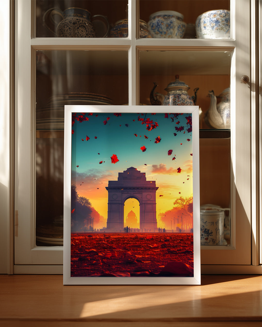 Hindistan Kapısı Manzarası - Sonbahar Renkleri ile Süslenmiş Güzellik Poster Tablosu