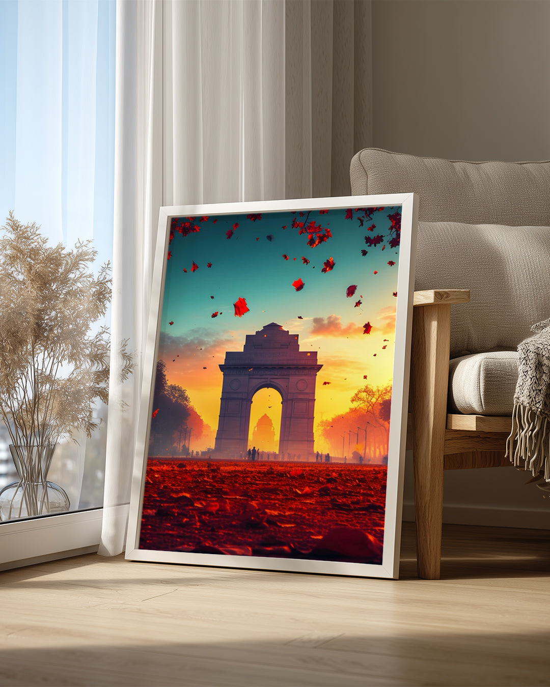 Hindistan Kapısı Manzarası - Sonbahar Renkleri ile Süslenmiş Güzellik Poster Tablosu