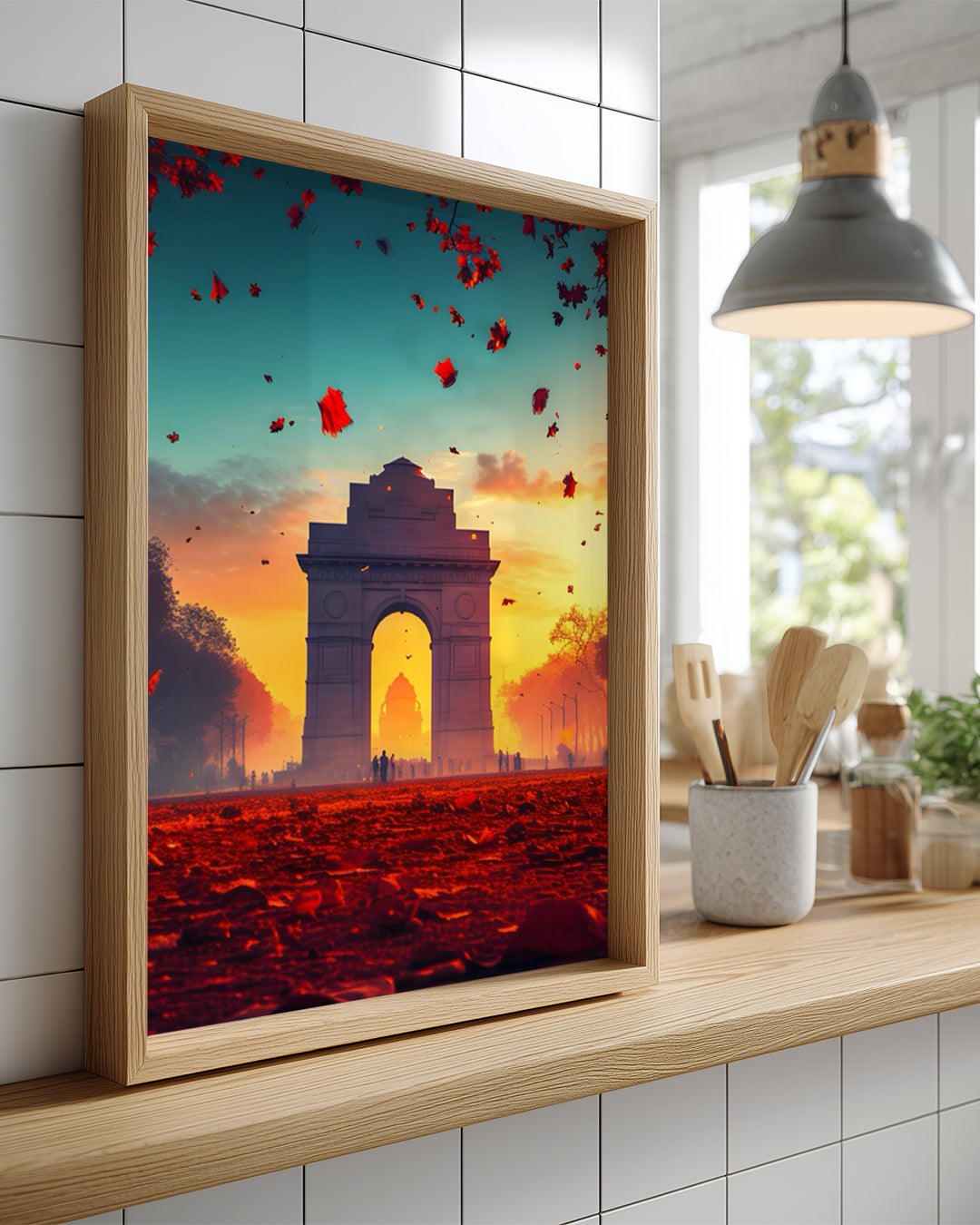 Hindistan Kapısı Manzarası - Sonbahar Renkleri ile Süslenmiş Güzellik Poster Tablosu