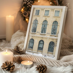 Ho Ho Ho Typography Poster Tablosu