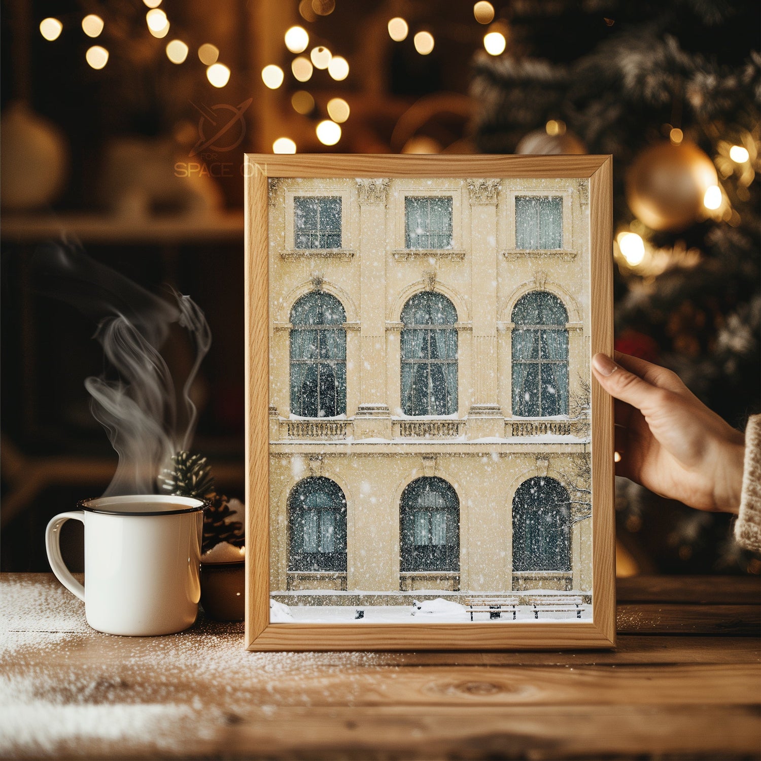Ho Ho Ho Typography Poster Tablosu