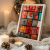 Holiday Dog Art Poster Tablosu