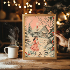 Holly Leaf Ornament Poster Tablosu