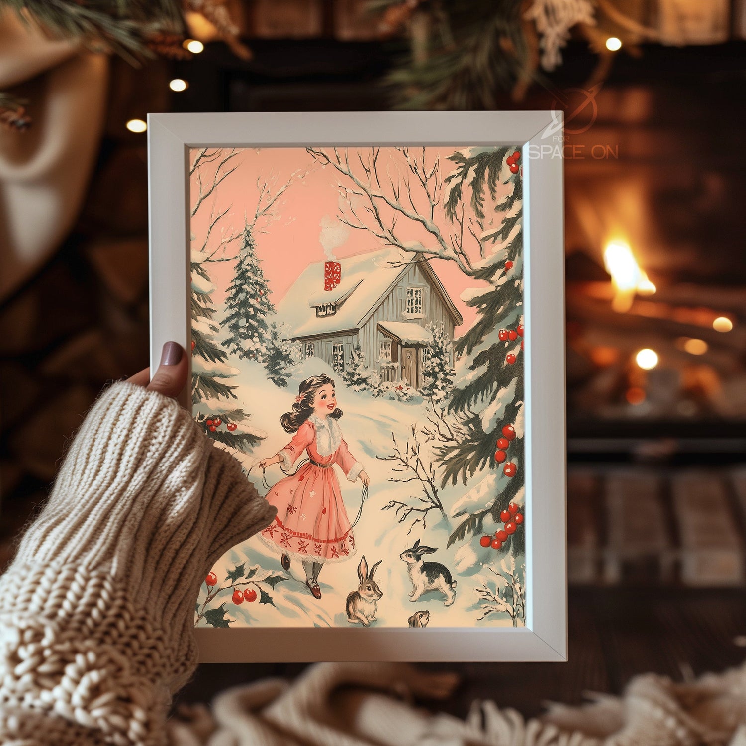 Holly Leaf Ornament Poster Tablosu