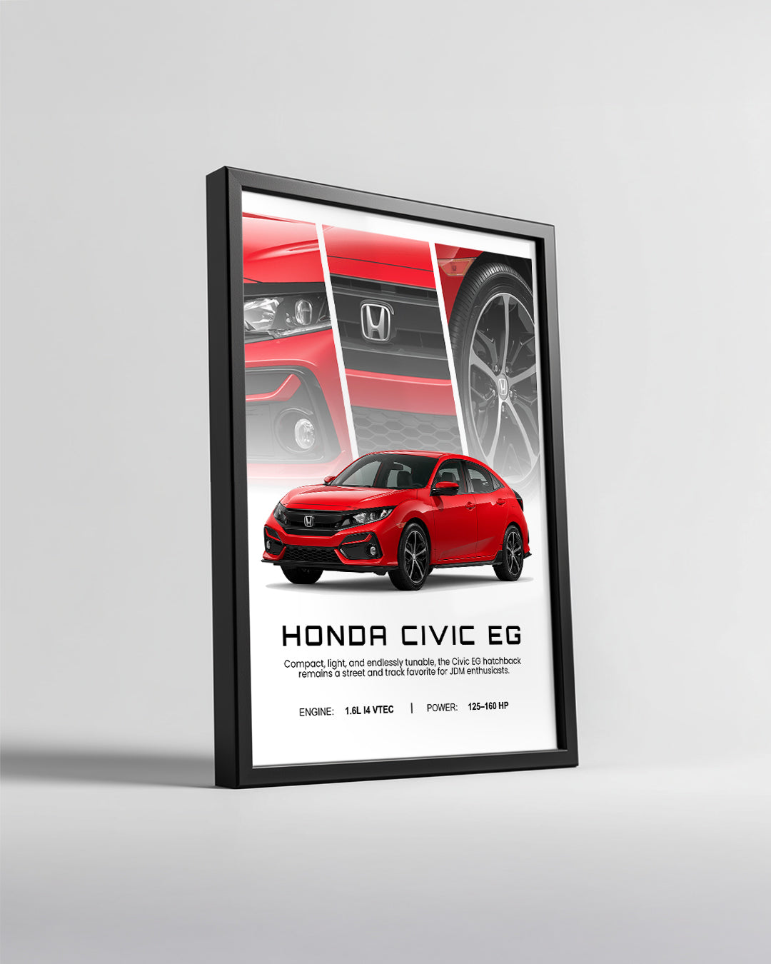 Honda Civic EG Poster Tablosu