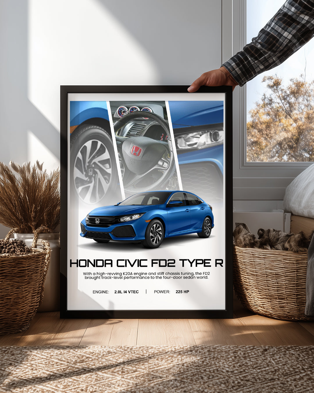 Honda Civic FD2 Type R Poster Tablosu