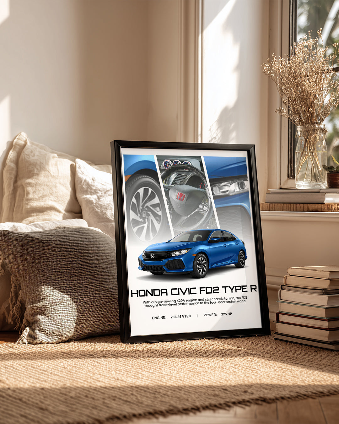 Honda Civic FD2 Type R Poster Tablosu