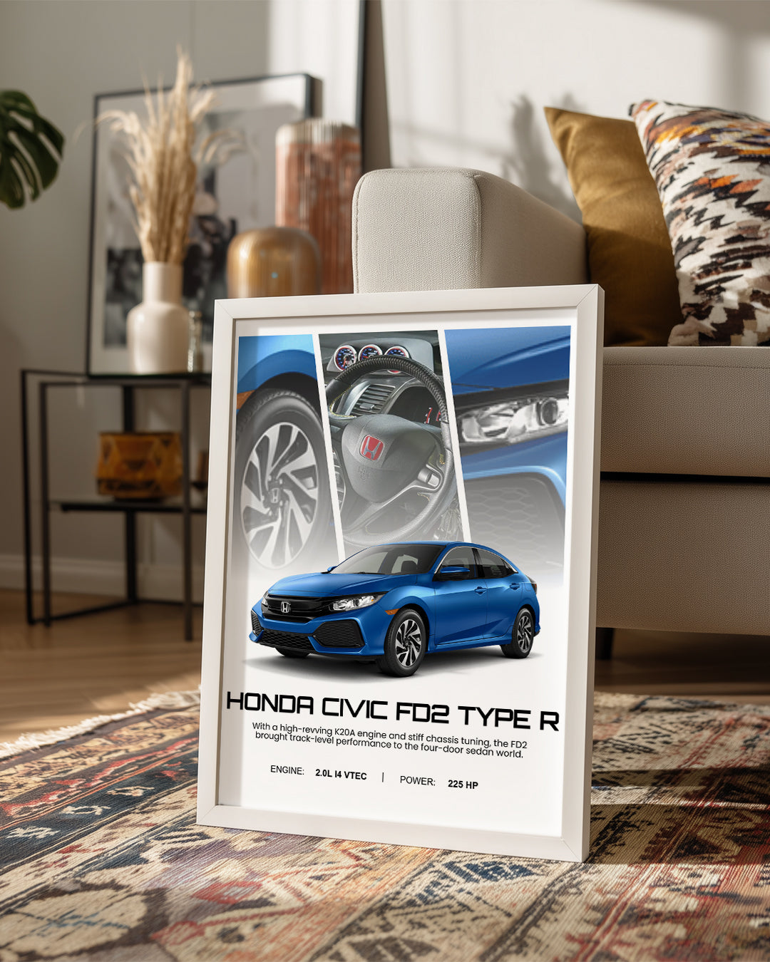 Honda Civic FD2 Type R Poster Tablosu